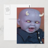Creepy Devil Baby Doll Postkarte (Vorne/Hinten)
