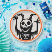 Creepy Devil Skull Halloween Pappteller (Party)
