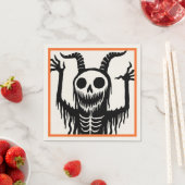 Creepy Devil Skull Halloween Serviette (Beispiel)