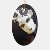 Creepy Doll Face Keramik Ornament (Links)