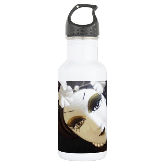 Creepy Doll Face Trinkflasche (Vorderseite)