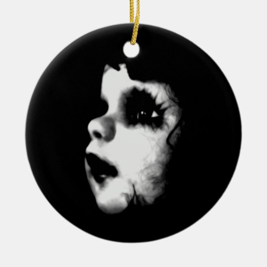 Creepy Doll Faces Keramik Ornament (Vorne)