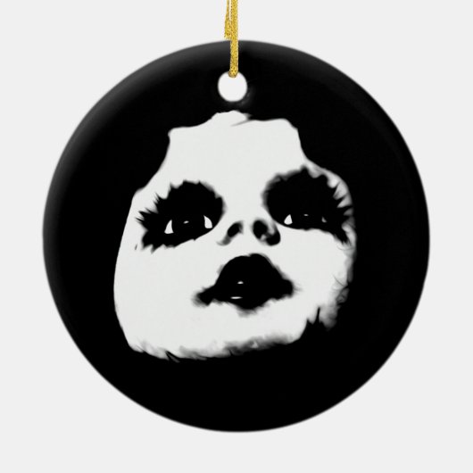 Creepy Doll Faces Keramik Ornament (Hinten)