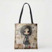 Creepy Doll mit Herz Tasche (Vorderseite)