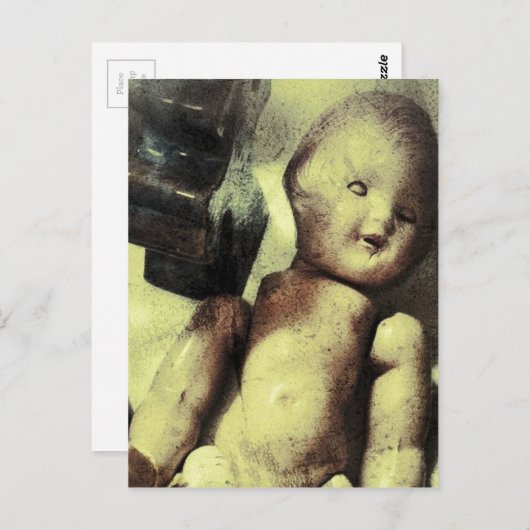 Creepy Doll Postkarte (Vorne/Hinten)