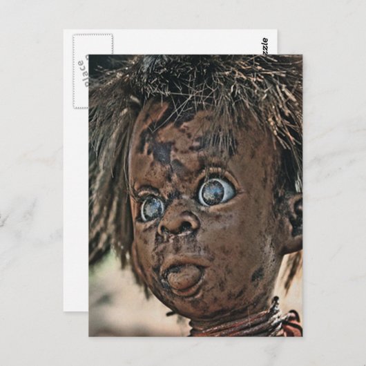 Creepy Doll Postkarte (Vorne/Hinten)