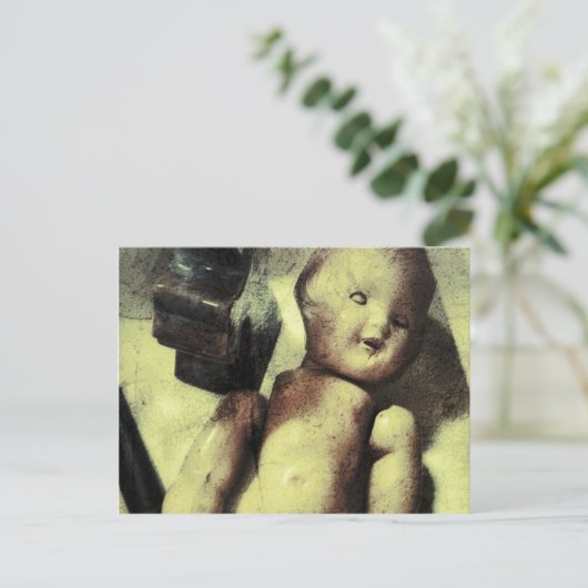Creepy Doll Postkarte (Stehend Vorderseite)