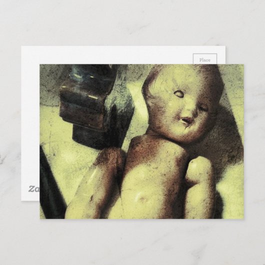 Creepy Doll Postkarte (Vorne/Hinten)