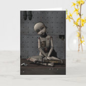 Creepy Doll Zelda - Grußkarte Karte (Gelbe Blume)