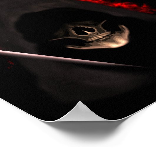 Creepy dunkelmoody Gothic Tower Drinks Menü-Zeiche Poster (Ecke)