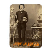 Creepy Edgar Allan Poe Halloween Magnet (Vertikal)