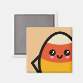Creepy Egg Candy Corn - Halloween Magnet (Vorderseite/Rückseite)