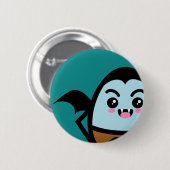 Creepy Egg Dracula - Halloween Button (Vorne & Hinten)
