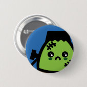 Creepy Egg Frankenstein - Halloween Button (Vorne & Hinten)