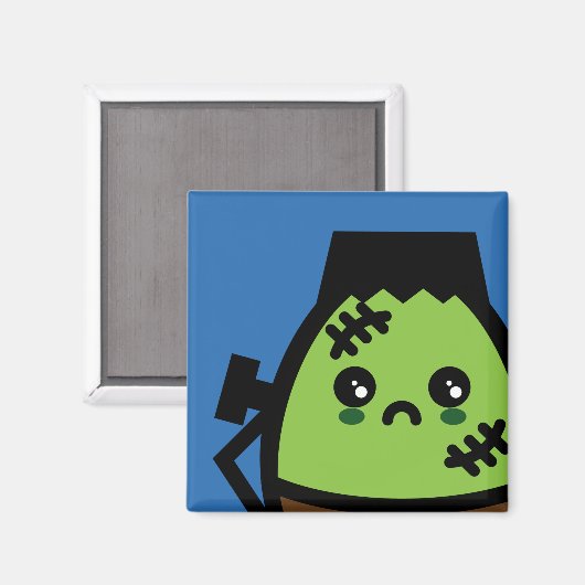 Creepy Egg Frankenstein - Halloween Magnet (Vorderseite/Rückseite)