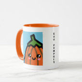Creepy Egg Pumpkin - Halloween | Name hinzufügen Tasse (Vorderseite Links)