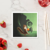Creepy Eichhörnchen Shadow Serviette (Beispiel)