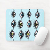 Creepy Eye Garlands Cool Surreal komisch Mousepad (Mit Mouse)