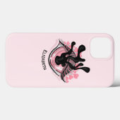 Creepy Eye Pink Niedlich Weiß Name Case-Mate iPhone Hülle (Rückseite (Horizontal))