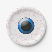 Creepy Eyeball Halloween-Party Teller (Vorderseite)