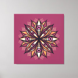 Creepy Eyes Psychedelic Blume Trippy Art Leinwanddruck
