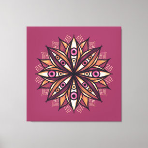 Creepy Eyes Psychedelic Blume Trippy Art Leinwanddruck