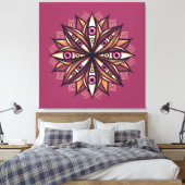 Creepy Eyes Psychedelic Blume Trippy Art Leinwanddruck (Insitu (Schlafzimmer))