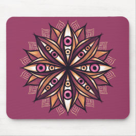 Creepy Eyes Psychedelic Blume Trippy Art Mousepad