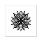 Creepy Eyes Psychedelic Blume Trippy Art Permastempel (Design)