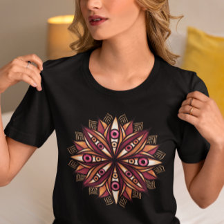 Creepy Eyes Psychedelic Blume Trippy Art T-Shirt