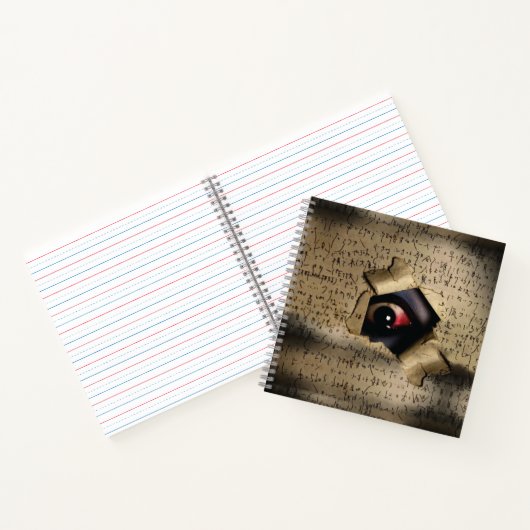 Creepy Eyes V02 Notizblock (Innenseite)