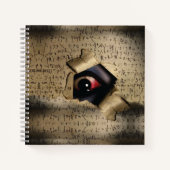Creepy Eyes V02 Notizblock (Vorderseite)