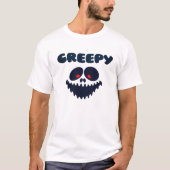 Creepy Face Halloween-Party für Männer T-Shirt (Vorderseite)