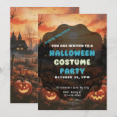 Creepy Field of Jack-O' Lanterns Halloween Einladung (Vorne/Hinten)