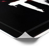 Creepy figure in a hoodie with tentacles and glowi poster (Ecke)