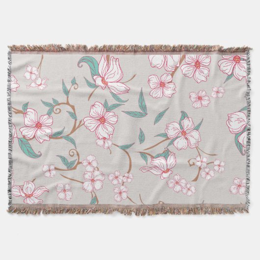 Creepy Flowers Pattern 6 Decke (Vorderseite)