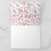 Creepy Flowers Pattern Dankeskarte (Innenseite)