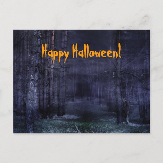 Creepy Forest Postkarte (Vorderseite)