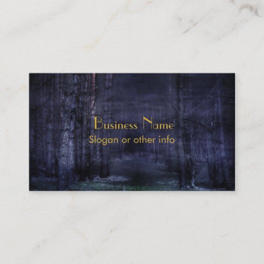 Creepy Forest Visitenkarte (Vorderseite)