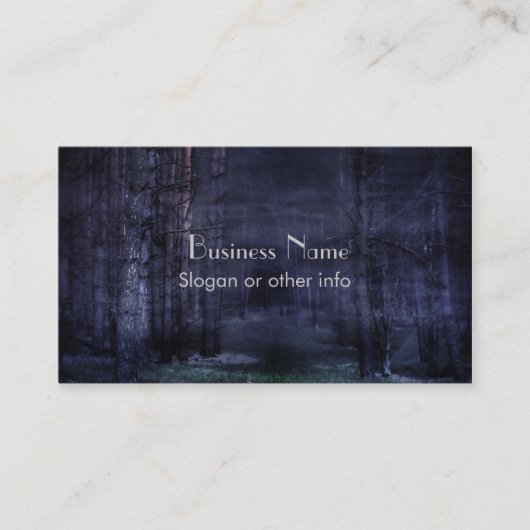 Creepy Forest Visitenkarte (Vorderseite)