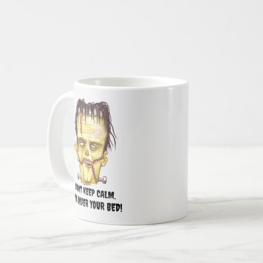 Creepy Frankenstein Kaffeetasse (Vorderseite Links)