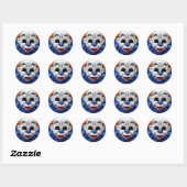 Creepy Funhouse Killer Clown Stickers (Blatt)