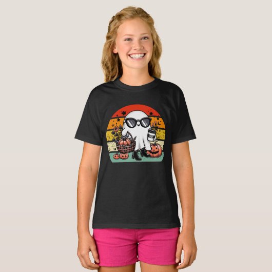 Creepy Funny Halloween Casual Ghost T-Shirt (Vorne ganz)