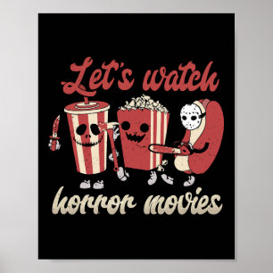 Creepy Funny Let's Watch Horror Filme Spooky Hall Poster