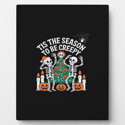 Creepy Funny Skeleton Halloween Spooky Fotoplatte (Vorderseite)