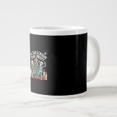 Creepy Funny Skeleton Halloween Spooky Jumbo-Tasse (Vorderseite Rechts)