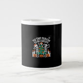 Creepy Funny Skeleton Halloween Spooky Jumbo-Tasse (Vorderseite)