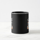 Creepy Funny Skeleton Halloween Spooky Tasse (Zentrum)