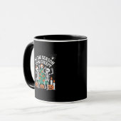 Creepy Funny Skeleton Halloween Spooky Tasse (Vorderseite Links)