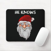 Creepy Funny Weihnachtsgeschenk Er kennt Crazy Sa Mousepad (Mit Mouse)